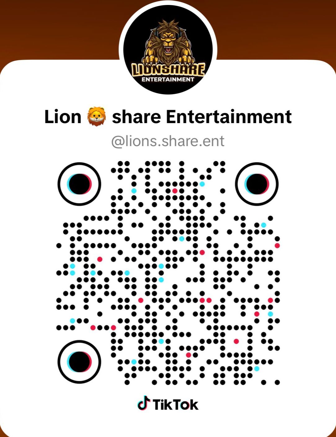 TikTok QR — @lions.share.ent